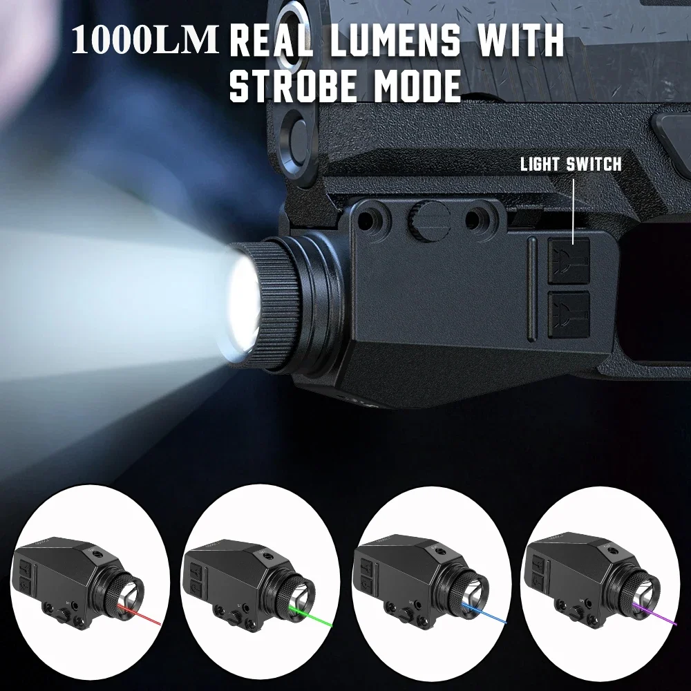 Timing Light Gun - Torcia Tattica LED 1000LM con Mirino