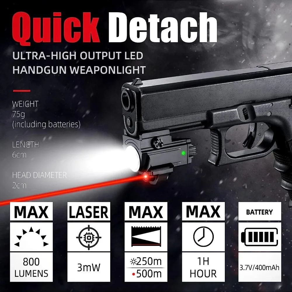 Torcia tattica a LED da 800 lu - Timing Light Gun recensione e prezzo